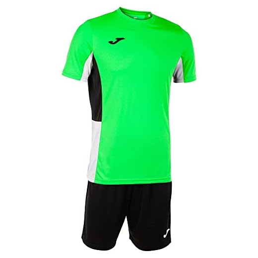 Joma Set danubio ii verde flúor negro blanco