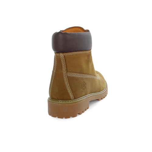 Lumberjack-River 2 Ankle Boot Man In Tan Yellow Crazy Horse, 42 - 3