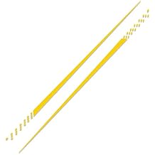 Car Body Stripes Sticker,2PCS Universal Sports Racing Stripe Graphic Sticker DIY Waterproof Car Side Skirt Decal Stickers for Most SUVs Trucks,Brilliant Yellow