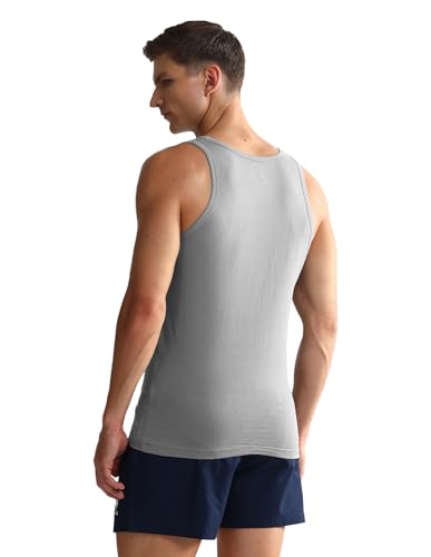 Image of U.S. Polo ASSN. Mens OEV05 Solid Cotton Vest - Pack of 2