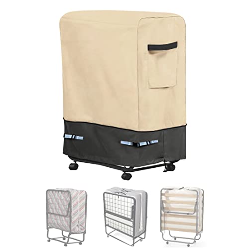 Aaaspark Funda de cama plegable, impermeable, transpirable, tela Oxford, universal, plegable, para camas de 38 pulgadas Cover