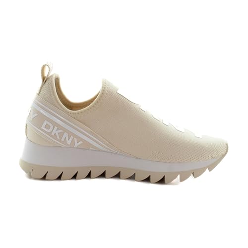 Image of DKNY Women's Abbi Knit Slip on Sneaker with Logo