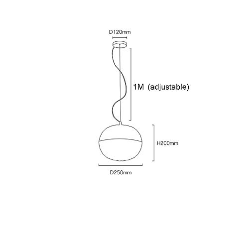 Suspension mono-tête avec globe en verre pour éclairage ciblé - 4