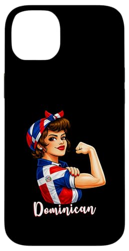 Strong Dominican Girl Girlfriend Dominican Republic Flag �X�}�z�P�[�X iPhone 14 Plus �p
