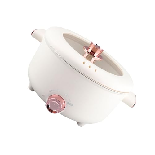 Nurnesy 3.5L Rapid Electric Hot Pot - Multifunctional Cooker for Ramen, Eggs, Pasta, Dumplings, Soup, Porridge & Oatmeal (White) - Image 7