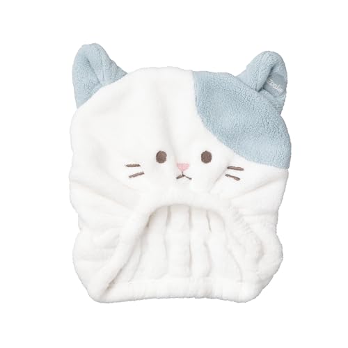 シービージャパン ヘアドライキャップ 吸水速乾マイクロファイバー 綿の3倍 [頭囲47-90cm] 猫 洗顔 プール お風呂 マシュマロ肌触り 吸水アニマルヘアドライキャップ Zooiefam（Amazon）