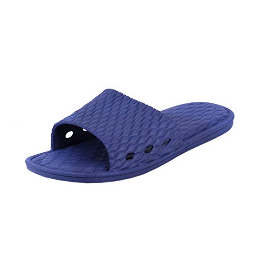 Naimo Women/Men Summer Bath Slipper Indoor Sandal Anti-Slip Spa Shower Shoes Breathable Slippers Royal Blue