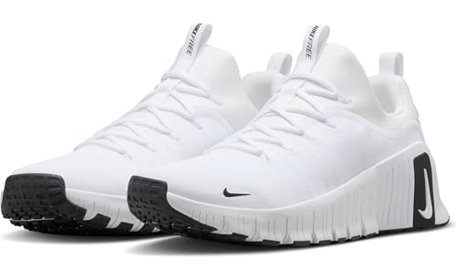 Nike Nike Mens Free Metcon 6, White/Black/White 9.5 Medium