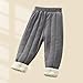 Kids Girl Boy Sport Athletic Brunch Running Trousers Pants for Child Thermal Thick Fuzzy Straight Leg Plain Long Leg Winter Fall 2026 Clothes Fashion 12 Years