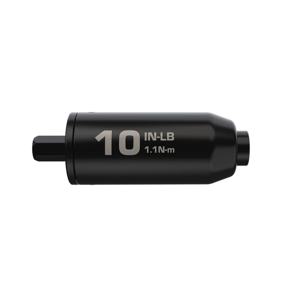Fat Stix Individual Limiter 10-65 Inch-Pounds with Preset Torque, Accurately Tightens, Reversible, Compatible with Wheeler Fat Stix T-Handle Driver, for Gunsmithing, Reloading, and Torque Adjustment