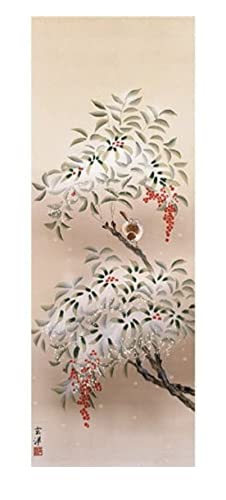 掛け軸 ①古堂 武者絵 ②近藤玄洋 桜花に小鳥 セット 絹本 美品 掛け軸 ①古堂 武者絵 ②近藤玄洋 桜花に小鳥 セット 絹本 美品