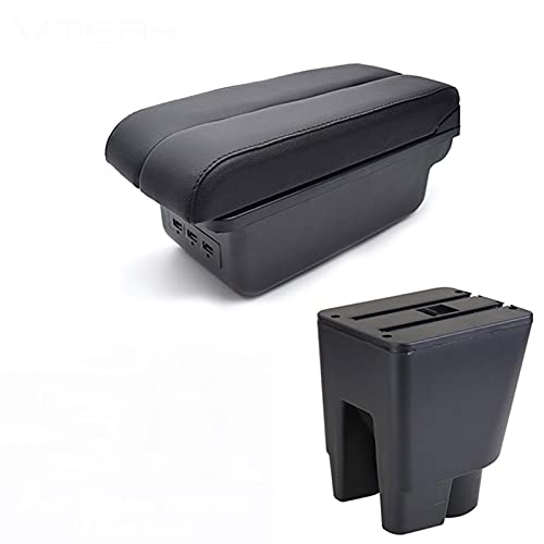 WXHBJ for Toyota Etios Liva. Car Armrest Leather Arm Rest Styling Storage Box Center Console Accessories Decoration Interior Auto Sturdy (Color : 5)