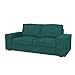 SOFERIA Kompatible Ersatzbezug fur KIVIK 2er-Sofa, Stoff Majestic Velvet Aquamarine, Türkis