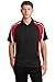 Sport-Tek ST654 Tricolor Micropique Sport-Wick Polo - Black/True Red/White - L