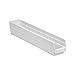 Akro-Mils Small Parts Shelf Bins - 4-1/8 X23-5/8 X4 - White - White - Lot of 12
