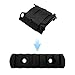 LXYYM Single Picatinny Accessory Black Rail Set for Mlock 3 5 7 9 11 13 Slots Compatible 40 Pack,Black