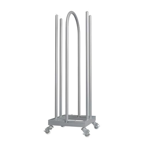 Apilador de perchas móvil organizador de metal para percheros de ropa