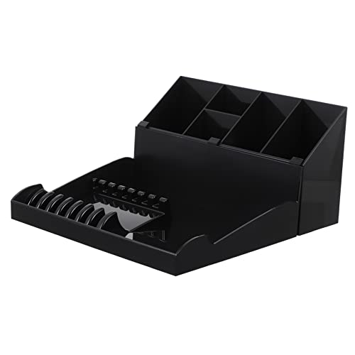 DECOMELODY 1 Set Haircut Storage Box with Tray Professional Barber Organizer for Shears Combs and Clips Durable Hairdressing Tool Holder Stylish and Practical for Salons