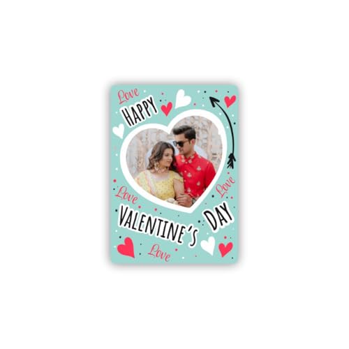 Image of Zesta Customized Fridge Magnet with Photo | Personalized Photo Frame Magnet for Fridge | Custom Picture Fridge Magnets | Polaroid Style Memory Photo Magnets for Birthday, Anniversary -3X2 Inches