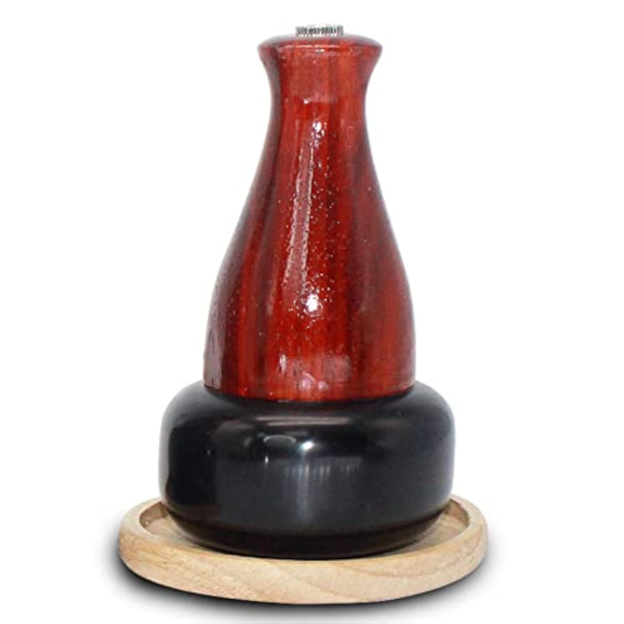 Electric Acupuncture Point Massager with Heat, Wood Finish