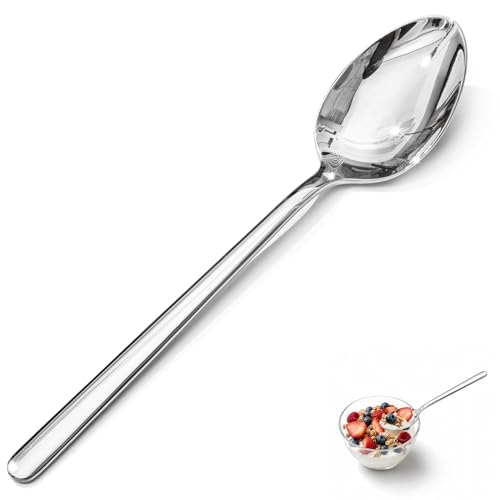 KINGSTONE 16-Piece Teaspoons Set, 6.9-Inch 18/10 Stainless Steel Spoons