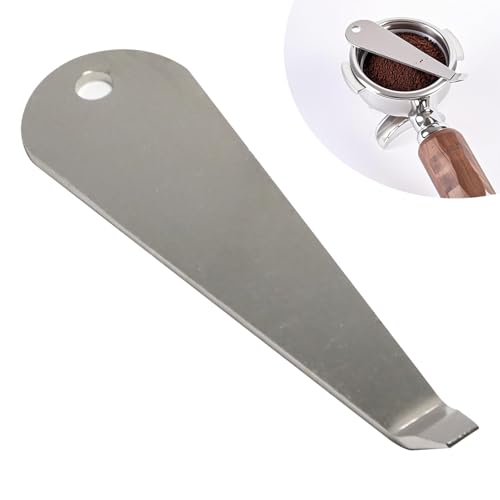 Kaffee Siebträger Korb Entferner, Edelstahl Kaffee Siebträger Zubehör Werkzeug mit Hebelwirkung, Verbesserte Version für sicheres Herausnehmen von Filtereinsätzen, Kompakt, Tragbar, Langlebig