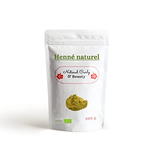 Henné naturel BIO couleur cuivré intense - acajou en poudre - Apporte SOIN, VOLUME et BRILLANCE. EXCELLENTE QUALITÉ poudre extra-fine Sachet 100 Gr refermable- extrait de plante Lawsonia inermis Cover