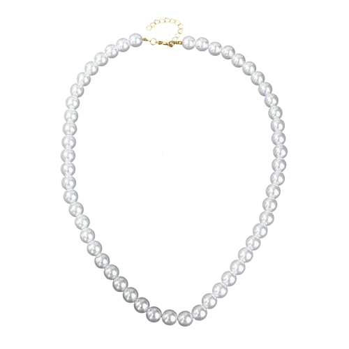 Fashionable White Imitation Pearls Necklace Dateless Elegances Everyday Wear Comfort Fit Sustainable Jewelry Gift Elegant