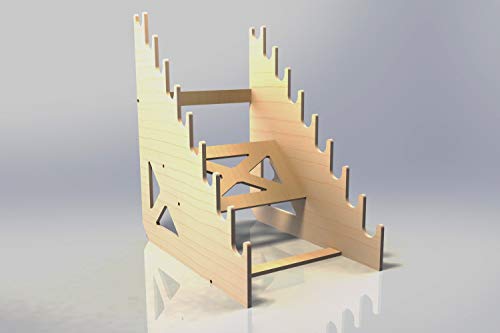 Factory Crafts Rifle Gun Rack Display Stand Storage Holder Table Top 9-Slot #TOP1