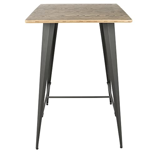 Woybr Steel, Bamboo Oregon Pub Table #TOP4