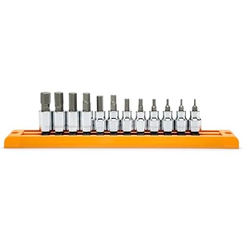GEARWRENCH 12 Pc. 3/8" Drive Hex Bit Socket Set, SAE - 80581