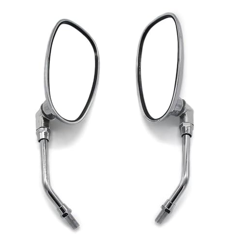 Rétroviseur latéral 10 mm avec miroir grand angle pour moto custom