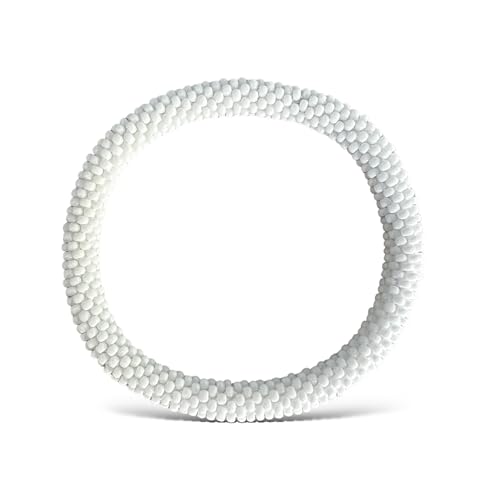 Yvelise Pulsera Nepalí - Blanco liso