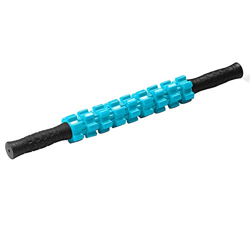 Bâton de massage musculaire athlètes pour douleur musculaire et dos bleu