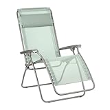 LAFUMA MOBILIER Recliner, Folding and Adjustable, R Clip, Batyline, Colour: Tilleul, LFM4020-9268