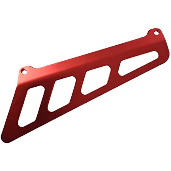Prowadnica łańcucha anodowanego aluminium do DRZ 400 E/S/SM 2000-2020 (CZERWONy)