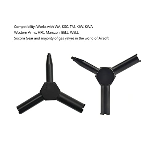 Fazee Gas Valve Key For Airsoft Triple Universal Triangle Wrench Magazine Charging Valve Removal Tool For Gbb Aeg Ksc Wa #TOP5