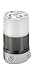 Leviton 4729-C 15 Amp, 125 Volt, NEMA L5-15R, 2P, 3W, Locking Connector, Industrial Grade, Grounding, Black-White