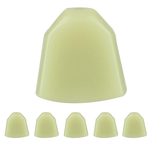Dioche Butterbean Guitar Tuning 6 PCS Tuning Pegs Machine Heads Acrylique Boutons pour Guitare - Design Durable et élégant avec Viroles et Vis - Parfait pour l'acoustique et l'électrique (vert jade)