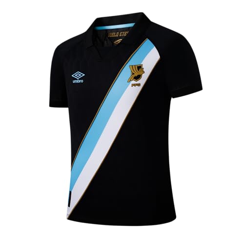 Umbro 2026 Mens Authentic Guatemala National Soccer Team Away Short Sleeve Jersey-Black-Medium