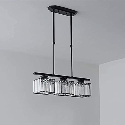 Lustre rustique rectangulaire E27 LED pour salon et salle à manger - 2