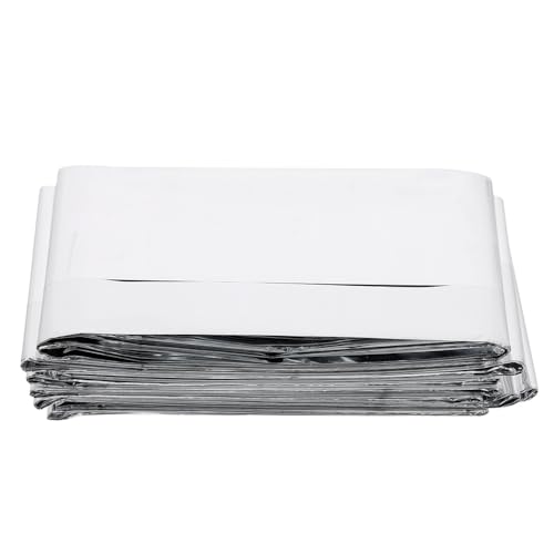 ifundom 6個緊急用ブランケット サバイバルウォーム レスキューブランケット 防水 防風 キャンプ ハイキング アウトドア用 軽量 コンパクト 折りたたみ式 シルバー反射素材の商品画像（Amazon）