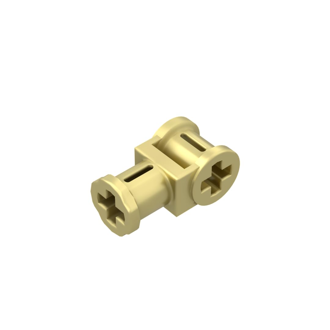 Gobricks Shaft Bolt Connection Technic Axle Connector with Axle Hole 32039 42135 4107081 GDS-931 50Pieces Compatible with Lego Classic Bulk Toy MOC Color:Chrome Gold โ image 1