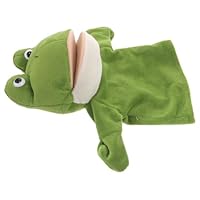 CIYODO Adorable Frog Hand Puppet Cartoon Animal for Early Education Interactive Play Imagination Activities present