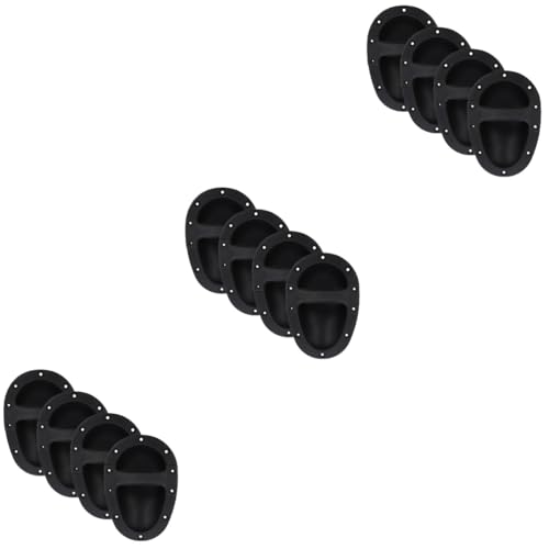 DOITOOL 3sets Sturdy Abs Plastic Speaker Handle Easy Install Disassemble Comfortable Grip for Subwoofer More 4pcs*3