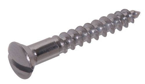 Hillman 1180 Brass Chrome Plated Oval Head Slotted Wood Screw 4 x 5/8 in. 45-Pack by Hillman - Used condition - US$12.12