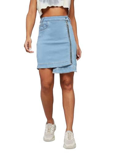 Image of Dolce Crudo Women's Regular High Rise Stretchable Denim Shorts