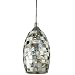 Sunlite LFX/DSG/PD/D/9W/VEN 11 Inch LED Designers Glass Decorative Pendants Dimmable Fixture, Brushed Nickel Finish, Venice