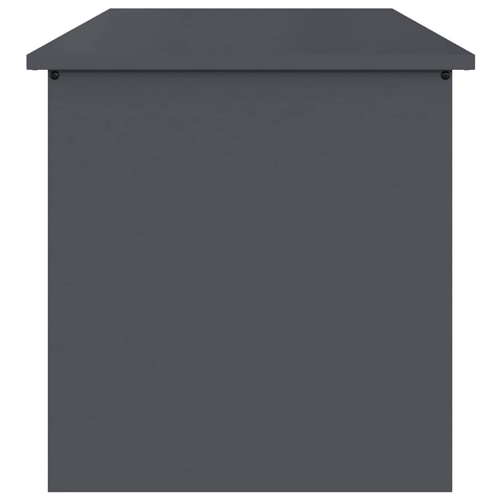 Stahl Lagerbox 80 x 50,5 x 50 cm 180 Anthrazit | Wetterfest, Gasliftdeckel, Platzsparend, Für Garten Und Terrasse
