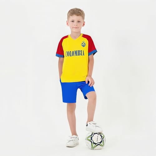 Image of Cnins Kids Soccer Jersey Kit for Boys & Girls- Breathable & Quick-Dry - Youth Soccer Football Training Gifts (2T-14Y)